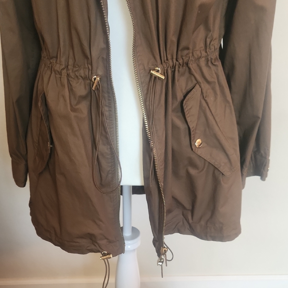 Michael Kors Hooded Jacket in Olive - Picture 8 of 9